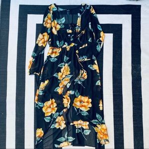 Floral Hi-Lo Maxi Dress